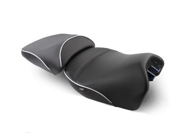 Ducati Multistrada V4 World Sport Seat with Silver Welt.